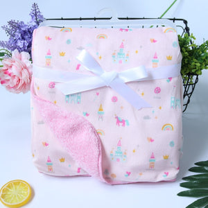 Baby Blankets New Thicken Double Layer Coral Fleece Infant Swaddle Bebe Envelope Wrap Owl Printed Newborn Baby Bedding Blanket