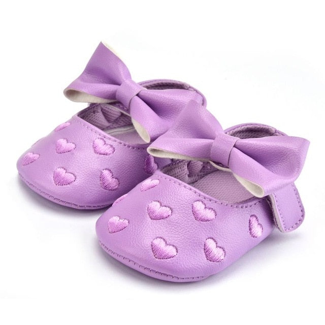 Baby PU Leather Baby Boy Girl Baby Moccasins Moccs Shoes Bow Fringe Soft Soled Non-slip Footwear Crib Shoes