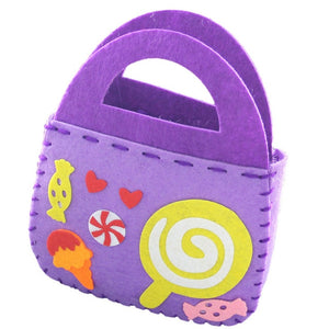2019 New Handicraft Toys for Children Pink Bag Girl Gift Fabrication DIY Toy Animal Handbag Arts Crafts Educational Toy