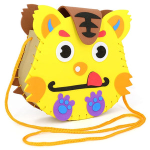 2019 New Handicraft Toys for Children Pink Bag Girl Gift Fabrication DIY Toy Animal Handbag Arts Crafts Educational Toy