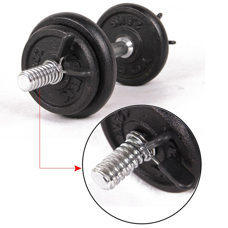 Barbell Lock 2Pcs 30mm Barbell Gym Weight Lifting Bar Dumbbell Lock Clamp Spring Collar Clips