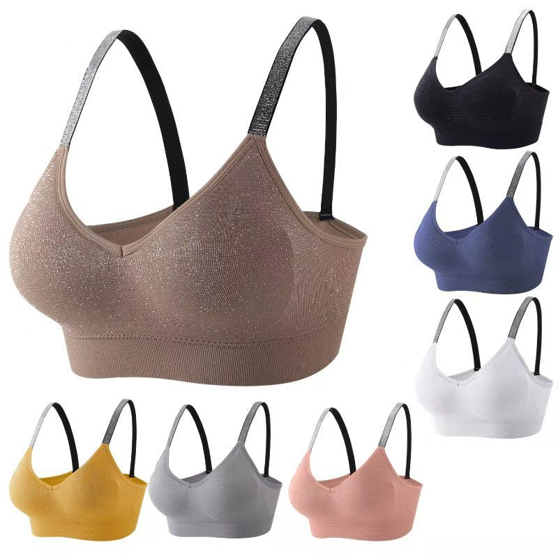 Sports Bra Women Fitness Tops Seamless Yoga Bra Women Solid Quick Dry Padded Seamless Gym Crop Top Women Push Up Sport Bra Tops