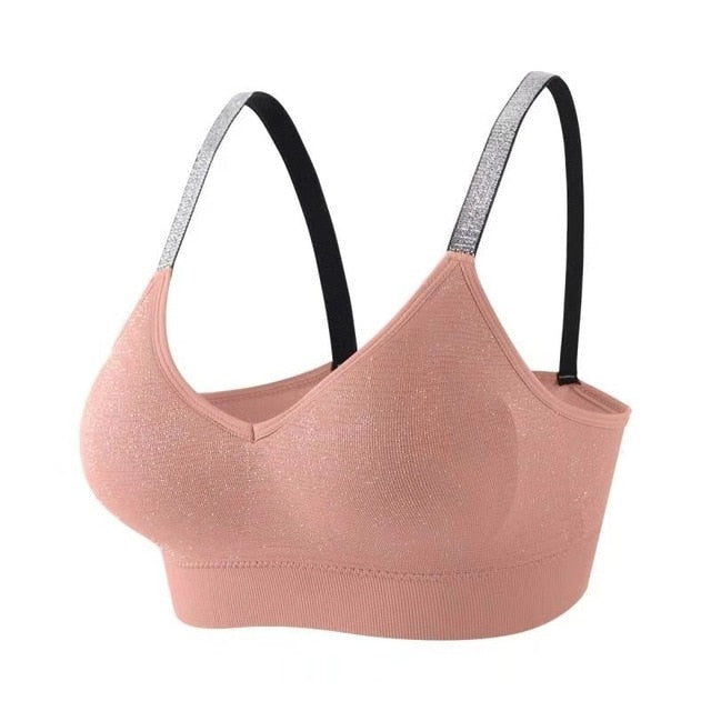 Sports Bra Women Fitness Tops Seamless Yoga Bra Women Solid Quick Dry Padded Seamless Gym Crop Top Women Push Up Sport Bra Tops