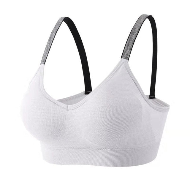 Sports Bra Women Fitness Tops Seamless Yoga Bra Women Solid Quick Dry Padded Seamless Gym Crop Top Women Push Up Sport Bra Tops