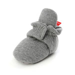 Baby Boy Girl Socks Toddler Shoes Solid Prewalkers Booties Cotton Winter Soft Anti-slip Warm Newborn Infant Crib Shoes Moccasins