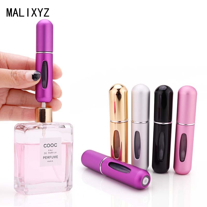 Refillable 5ml Refillable Mini Perfume Spray Bottle Aluminum Spray Atomizer Portable Travel Cosmetic Container Perfume Bottle