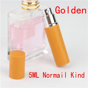 Refillable 5ml Refillable Mini Perfume Spray Bottle Aluminum Spray Atomizer Portable Travel Cosmetic Container Perfume Bottle