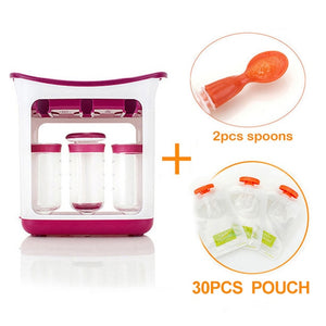 Dropshipping Baby Food Maker Squeeze Food Station Organic Food For Newborn Fresh Fruit Container Storage Baby Feeding Maker