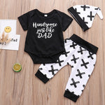 3PCS Sets Newborn Baby Boys Girls Clothes 2020 Summer Little Wizard Arrived Tops T-shirt+Halloween Pants+Hat Infant Baby Outfit