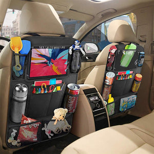 2pcs Baby Storage Bags Multi-Function Car Storage Bag Car Back Seat Pouch Oxford Cloth Organizer Car Backseat Bag Black