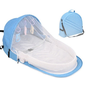 Portable Baby Bed Folding Baby Bed Nest Cot For Travel Foldable Bed Bag With Mosquito Net Infant Sleeping Basket With Toys