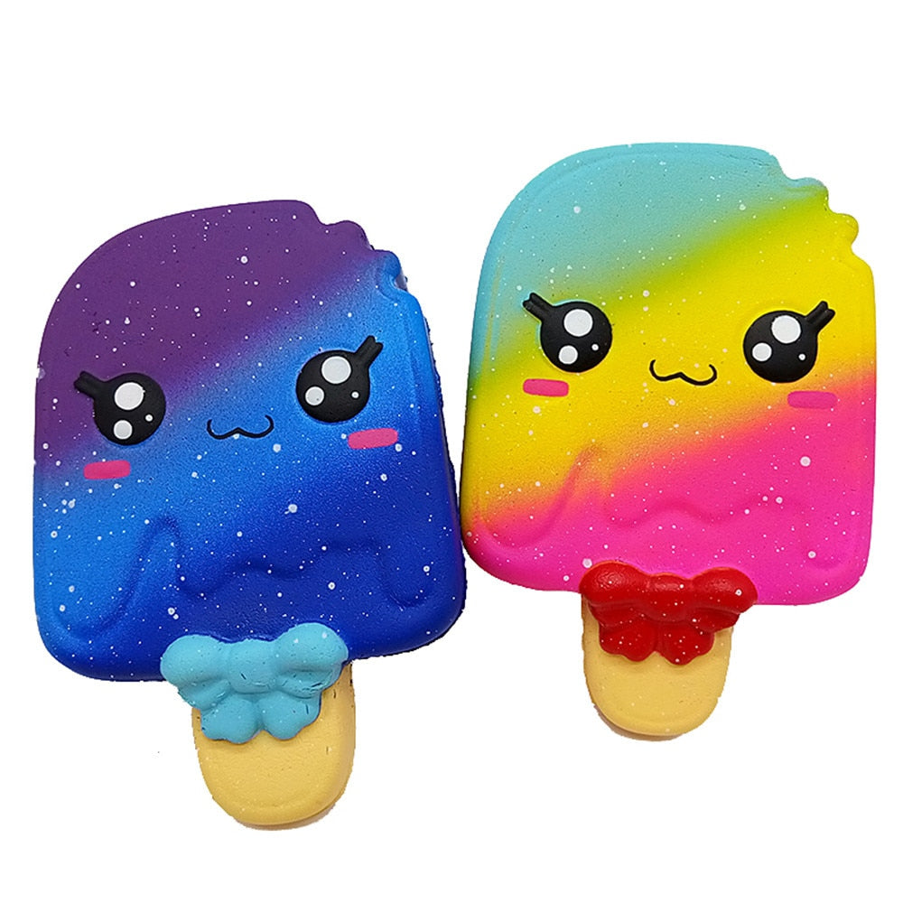 Jumbo Colorful Ice Cream Squishy Slow Rising Soft Creative Squeeze Toys Simulation Stress Relief Funny Xmas Gift Toy for Kids