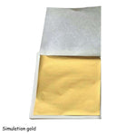 100 Pcs 8.5x9cm Art Craft Imitation Gold Sliver Copper Foil Papers Leaf Leaves Sheets Gilding DIY Craft Decor Design Paper