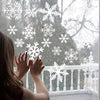 38 pcs/lot snowflake electrostatic Sticker Window Kids room Christmas Wall Stickers Home Decals Decoration New Year wallpaper