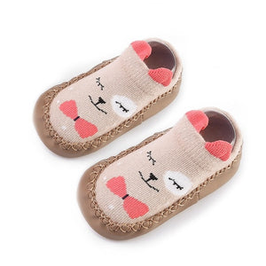 2020 New born Baby Socks With Rubber Soles Infant Baby Girls Boys Shoes Spring Autumn Baby Floor Socks Anti Slip Soft Sole Sock