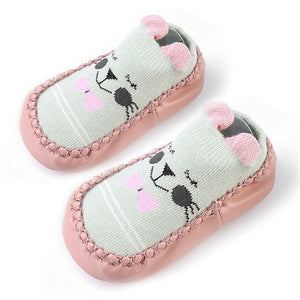 2020 New born Baby Socks With Rubber Soles Infant Baby Girls Boys Shoes Spring Autumn Baby Floor Socks Anti Slip Soft Sole Sock