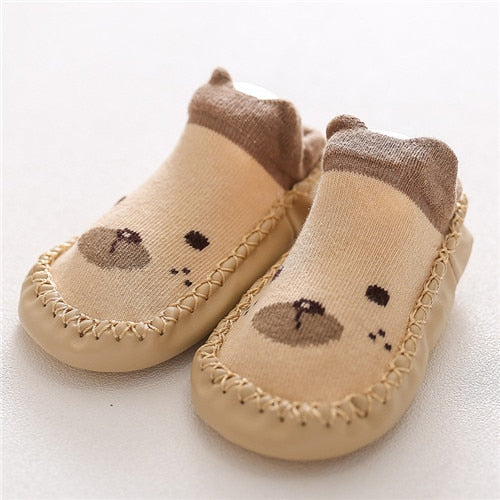 2020 New born Baby Socks With Rubber Soles Infant Baby Girls Boys Shoes Spring Autumn Baby Floor Socks Anti Slip Soft Sole Sock