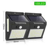 Goodland 144 100 LED Solar Light Outdoor Solar Lamp PIR Motion Sensor Solar Powered Sunlight Street Light for Garden Decoration