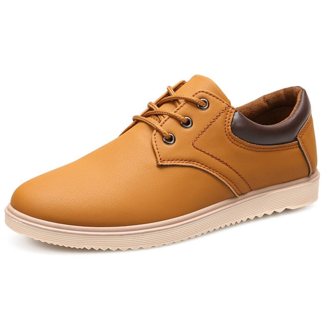 Men Leather Casual Shoes Men 2020 Summer Brand Comfortable Flat Shoes for Men Trendy Sneaker Men Lace Up Oxfords Shoes