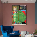 ג'ואן מירו affiche בציר מופשט צבעי מים וול ארט פוסטרים והדפסים מפורסם בד ציור סלון קישוט הבית