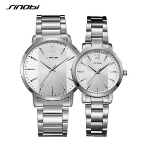 Sinobi New Fashion Lover Quartz Watches Simple Dress Man Woman Watch Couple Wristwacthes Wedding gift Clcok Relojes Homble 2020