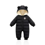 overalls baby clothes Winter Plus velvet New born Infant Boys Girls Warm Thick Jumpsuit Hooded Outfits Snowsuit coat kids Romper