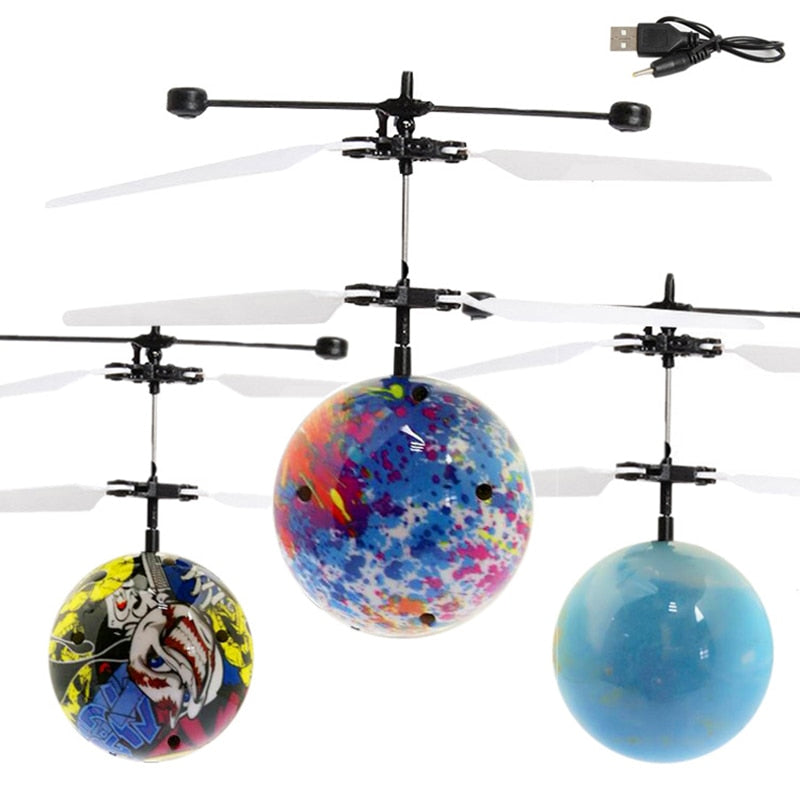 Smart  Induction Flying Ball Mini Drone Rc Helicopter Children's LED Luminous Flying Vehicle Toy Remote Control Kids Gift