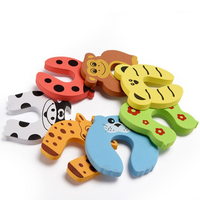 3pcs Child Kids Baby Cartoon Animal Jammers Stop Door Stopper Holder Lock Safety Guard Finger Protect Door Stop Baby Safety lock