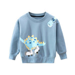 Boys 2020 Top Long Sleeve Clothes Children Boy Girl Clothing Print Cartoon Child Dinosaur Fashion Sweatshirt Spring And Autumn