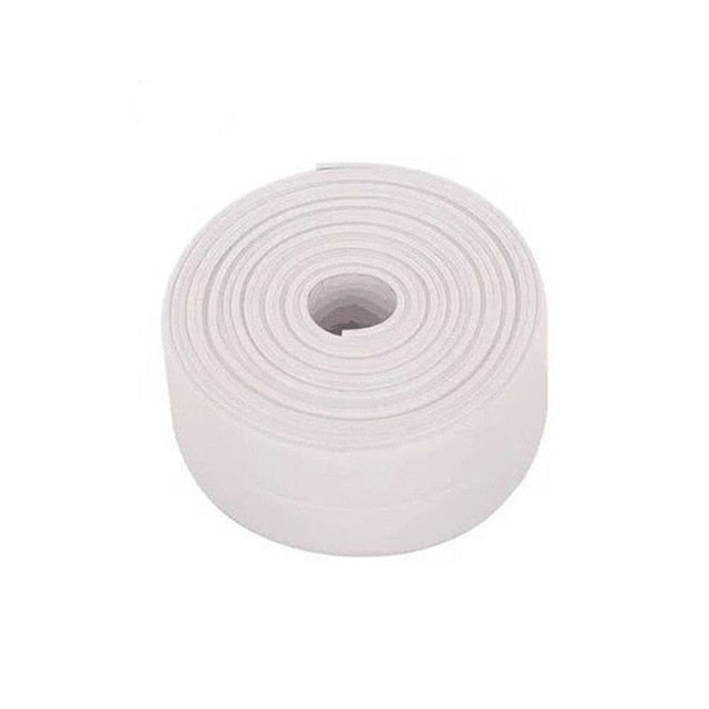 2020 Bathroom Shower Sink Bath Sealing Strip Tape White PVC Self adhesive Waterproof Wall Sticker for Bathroom Kitchen