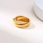 Vלנוקס קלאסי 3 Rעיגול הטבעת נשים Stainless חתונות פלדה אנג ' ול