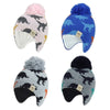 2020 Baby knitted Pompon hat New autumn and winter dinosaur jacquard boys and girls ear caps children's woollen hat H244S