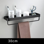 Bathroom Shelf Bath Shower Shelf Aluminum Black Bathroom Corner shelf Wall Mounted Black Aluminum Kitchen Storage holder