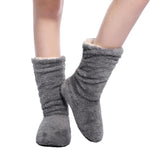 FRALOSHA Wholesale Women Plush Home slippers Coral Fleece Indoor Floor Sock Winter Foot Super Soft Warm Bottom Slipper