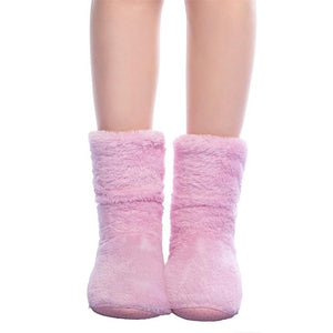 FRALOSHA Wholesale Women Plush Home slippers Coral Fleece Indoor Floor Sock Winter Foot Super Soft Warm Bottom Slipper