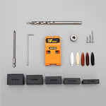 Pocket Hole Jig Kit System Woodworking Inclined Hole Locator Puncher Locator w/ Step Drill Bit & Accessories