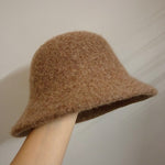 Autumn Winter Wool Bucket Hat Women Fashion Vintage Fisherman Hats Versatile Cap Spring Felt Hat 6 Colors Foldable free shipping