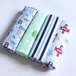 4Pcs/Lot 100% Cotton Flannel Receiving Baby Blanket Soft Muslin Diapers Newborn Swaddle Blanket 76*76CM Baby Blankets Newborn