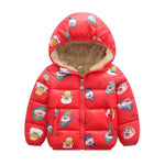 Kids Cotton Clothing Thickened Down Girls Jacket Baby Winter Warm Clothes Kids Autumn Zipper Clothing With Hooded Boys Outwear