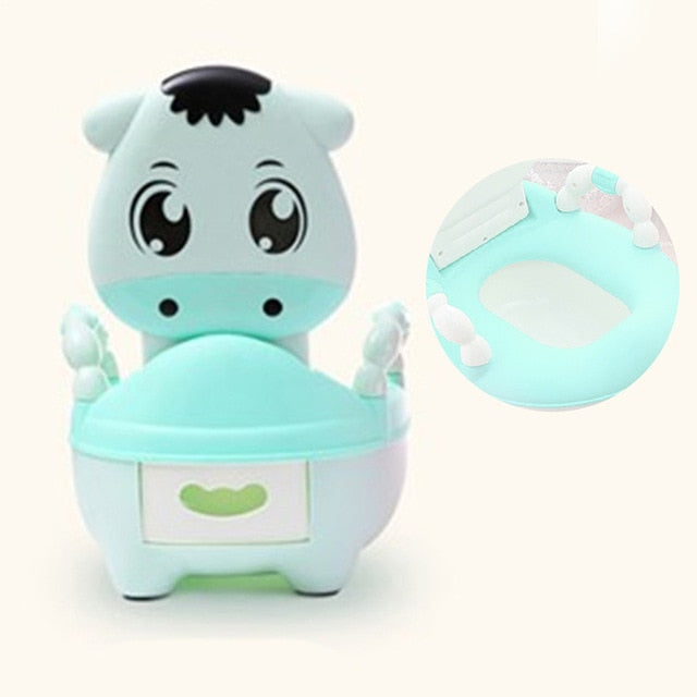 Boys Potty Toilet Seat Baby Pot For Children Baby Potty Training Girls Portable Toilet Bedpan Comfortable Backrest Cartoon Pots