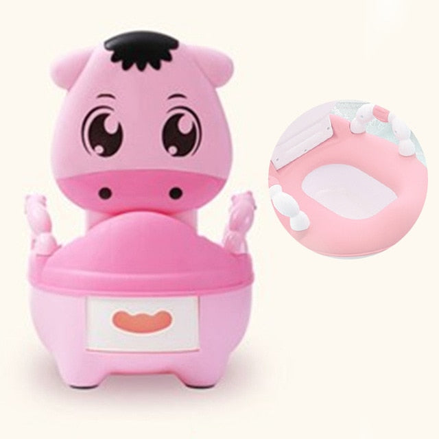 Boys Potty Toilet Seat Baby Pot For Children Baby Potty Training Girls Portable Toilet Bedpan Comfortable Backrest Cartoon Pots