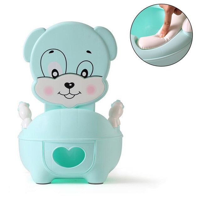 Boys Potty Toilet Seat Baby Pot For Children Baby Potty Training Girls Portable Toilet Bedpan Comfortable Backrest Cartoon Pots