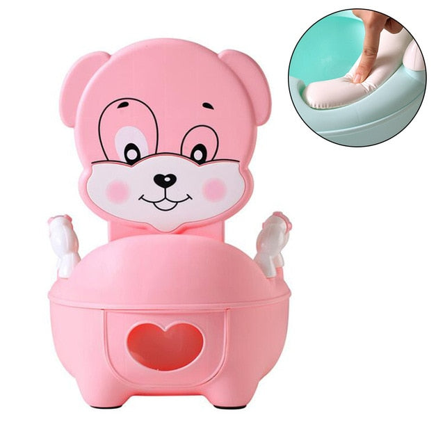 Boys Potty Toilet Seat Baby Pot For Children Baby Potty Training Girls Portable Toilet Bedpan Comfortable Backrest Cartoon Pots