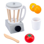 Wooden kid's simulation real life kitchen toy set game early education toy bread machine coffee maker mixer baby educational toy