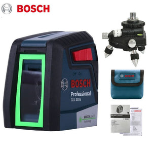 BOSCH Laser Level GLL30G Green Light Horizontal Vertical High Precision Two-Line Instrument Indoor Or Outdoor Automatic Leveling