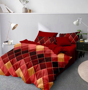 Jane Spinning Geometric Print Bedding Set Queen Comforter Bedding Set King Size Double Bedding Cover Bed Linen Stain RR55#