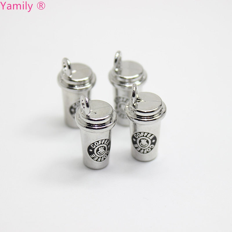 8pcs-- 10x16mm Coffee Cup charms/ 3D Coffee Cup Charm pendant for DIY Bracelet Necklace Diy Jewelry For Coffee Maker