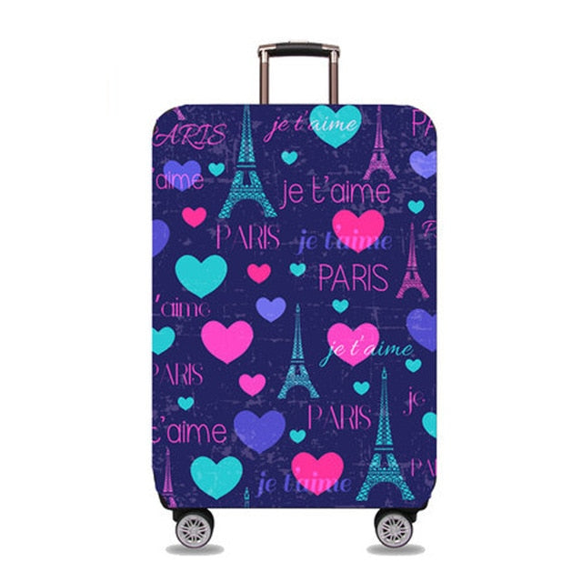 JULY'S SONG Trolley Luggage Cover Travel Suitcase Case Elastic Suitcase Protective Covers For 18-32 Inch Luggage Cover