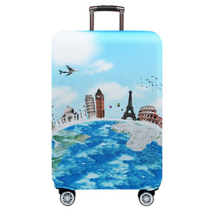 JULY'S SONG Trolley Luggage Cover Travel Suitcase Case Elastic Suitcase Protective Covers For 18-32 Inch Luggage Cover