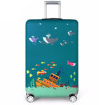 JULY'S SONG Trolley Luggage Cover Travel Suitcase Case Elastic Suitcase Protective Covers For 18-32 Inch Luggage Cover